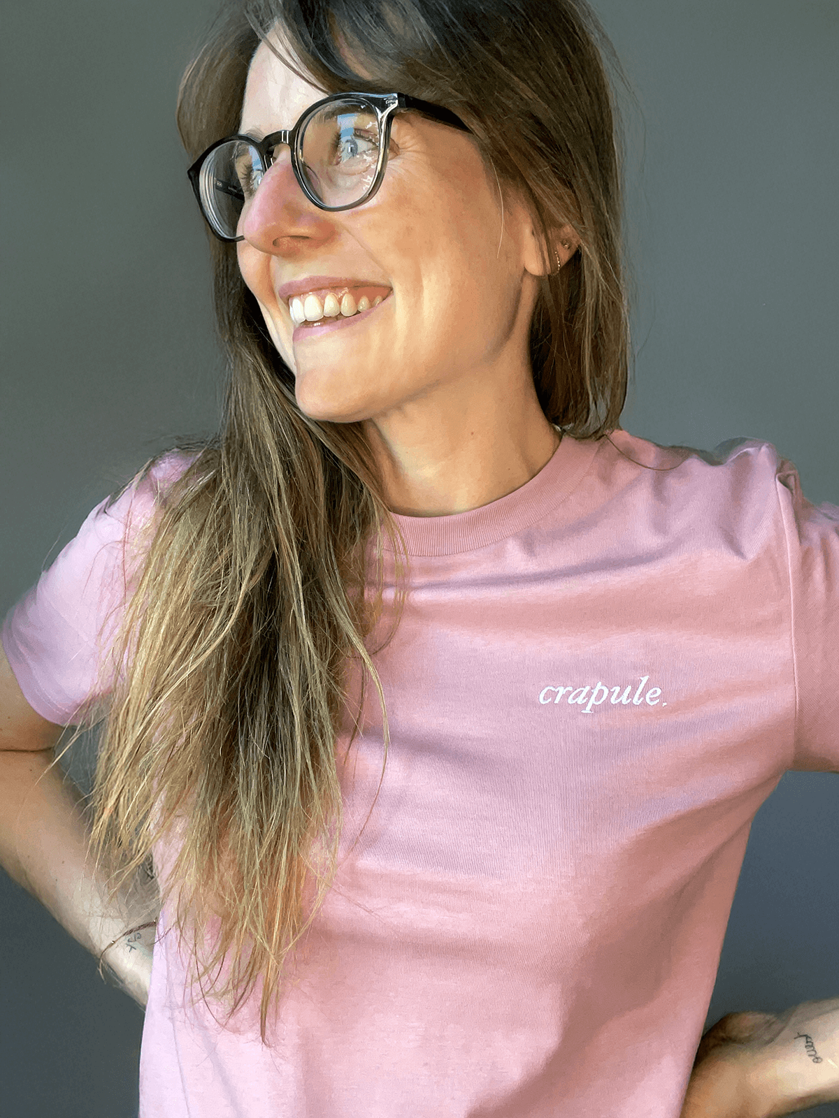 Bitch Lilac Dream - T-shirt cintré - Crapule brodé
