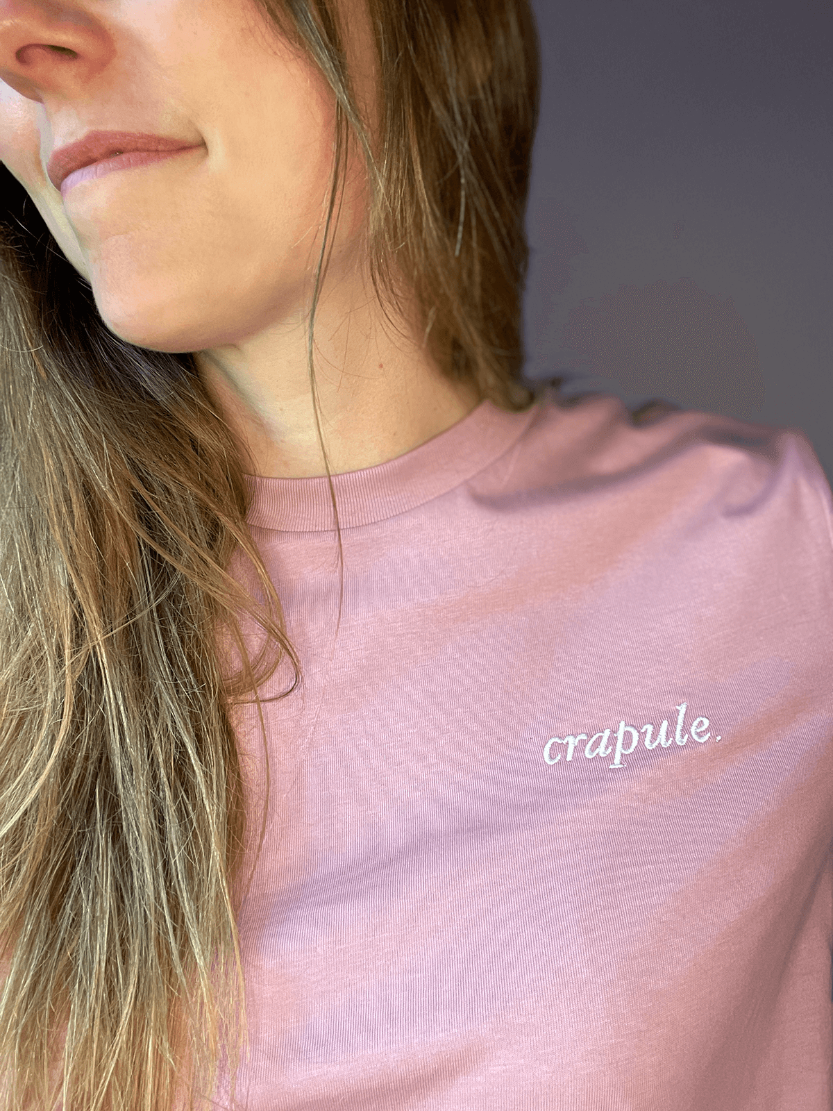 Bitch Lilac Dream - T-shirt cintré - Crapule brodé