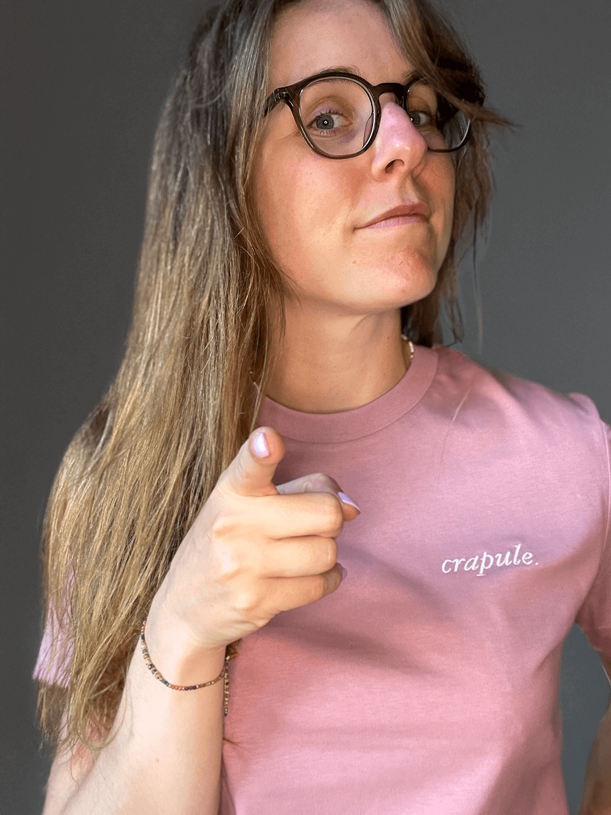 Bitch Lilac Dream - T-shirt cintré - Crapule brodé