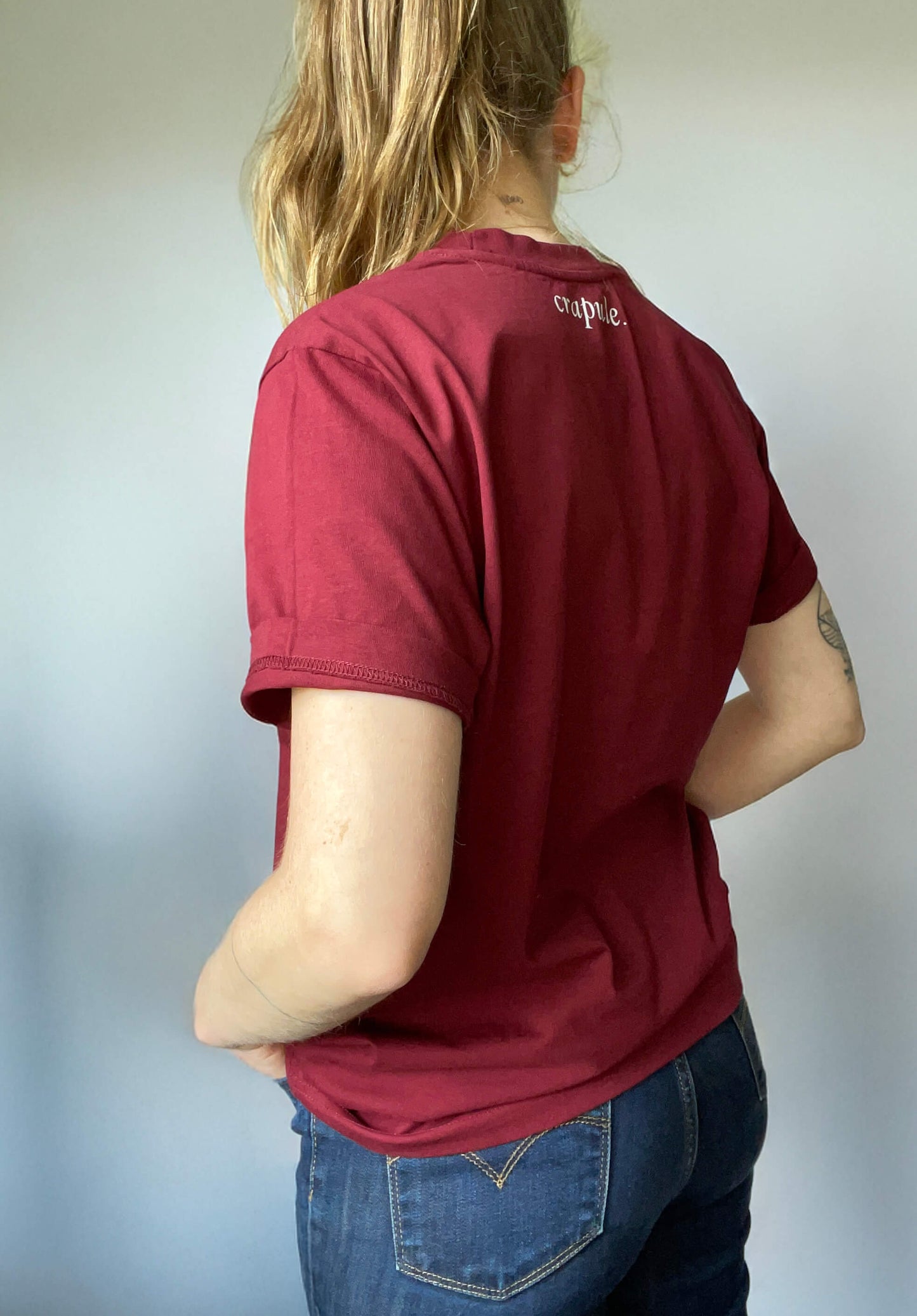 Idiot - T-shirt oversize - Crapule imprimé