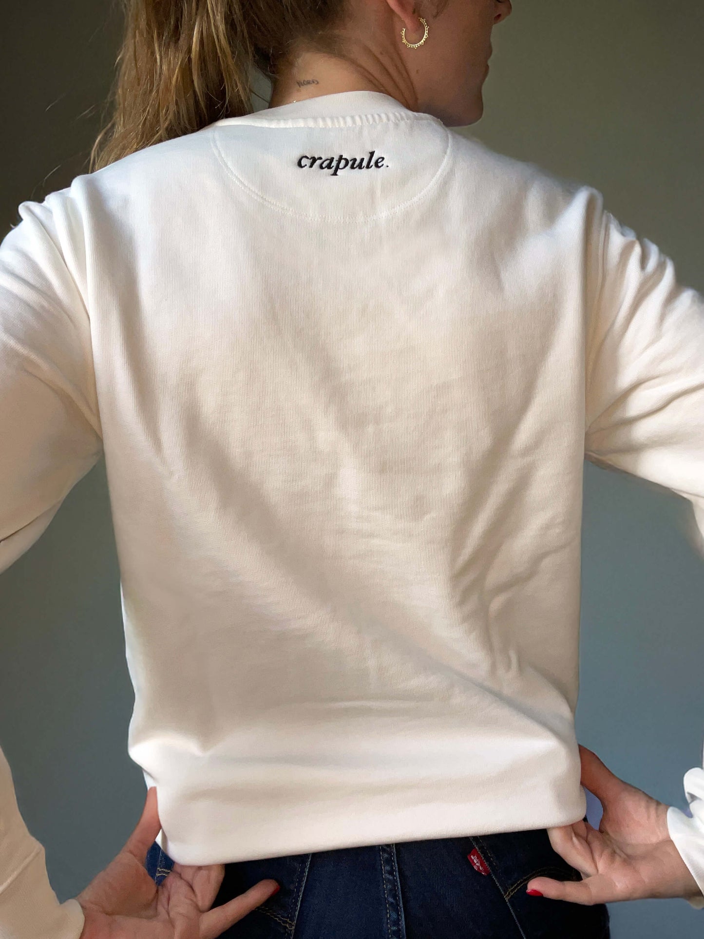 Connasse - Pull - Crapule brodé