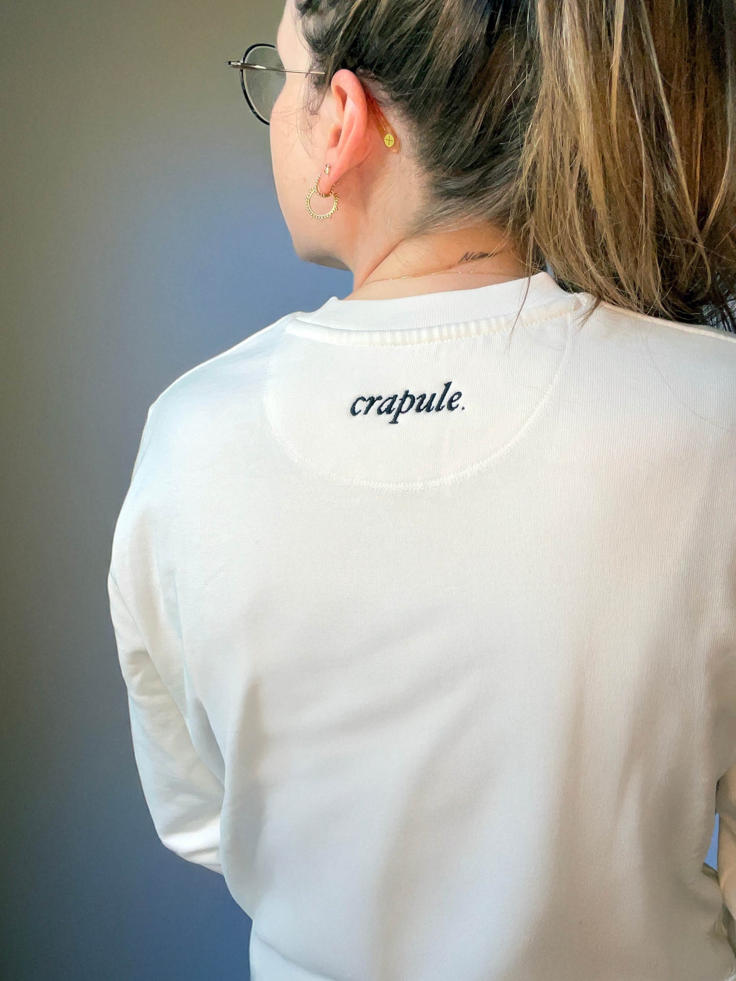 Connasse - Pull - Crapule brodé